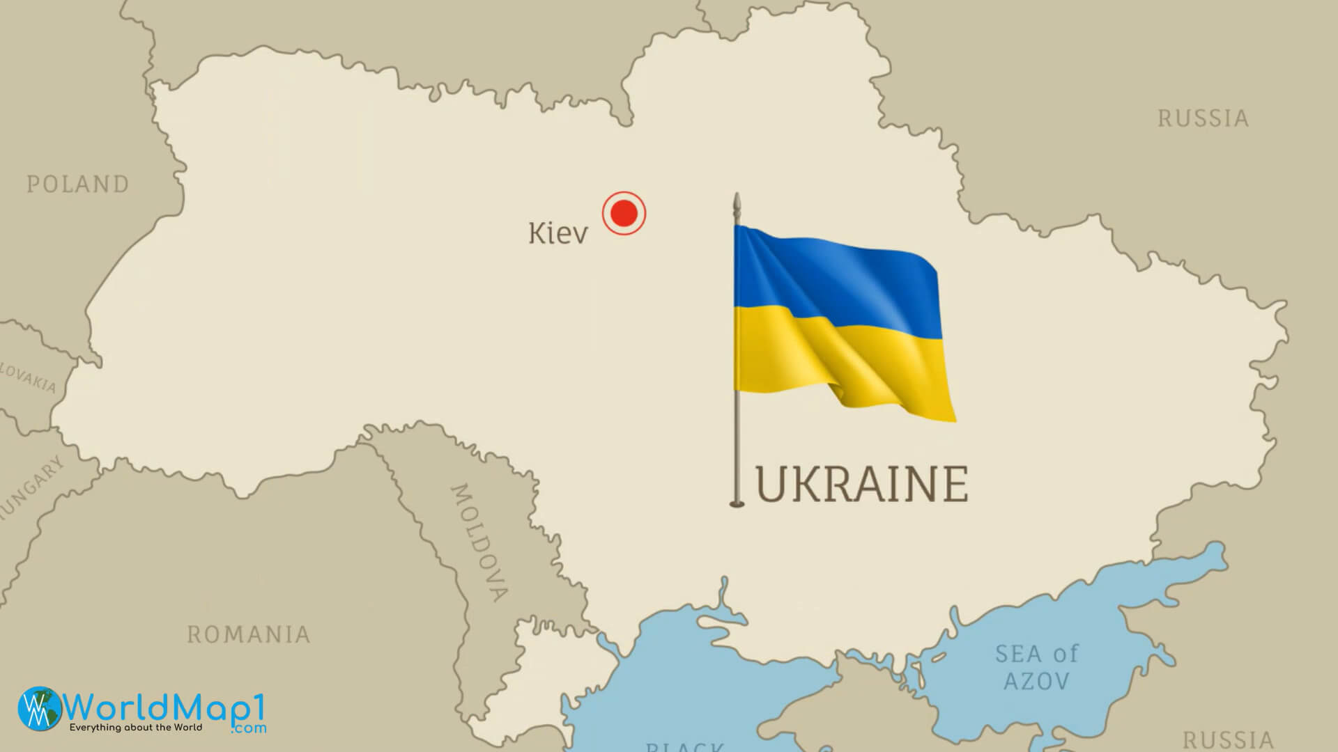 Kiev Map Ukraine Capital